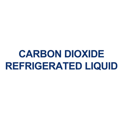 Carbon Dioxide Refrigerated Liquid Decal Sticker Sign