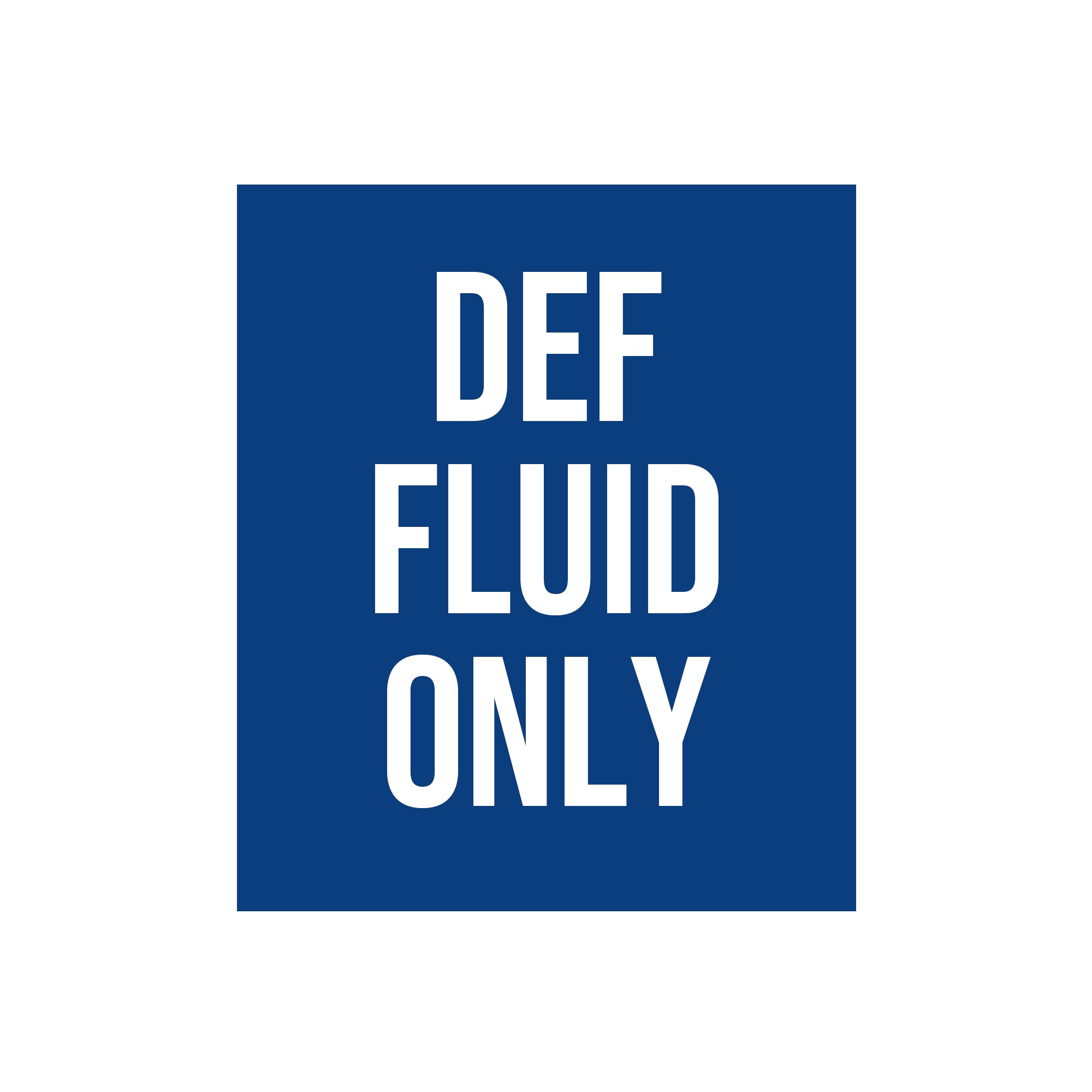 DEF Fluid Only Decal Sticker – US Decals