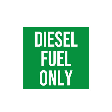 Diesel Fuel Only Decal Sticker