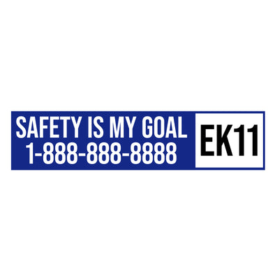 Safety Is My Goal Sticker Decal For Compliance Vehicles