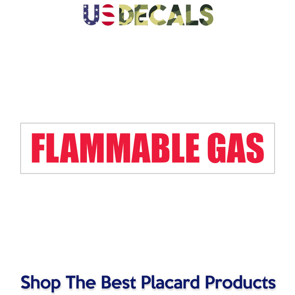 FLAMMABLE GAS Decal Sticker Sign