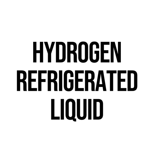 Hydrogen Refrigerated Liquid Decal Sticker Sign For Compliance