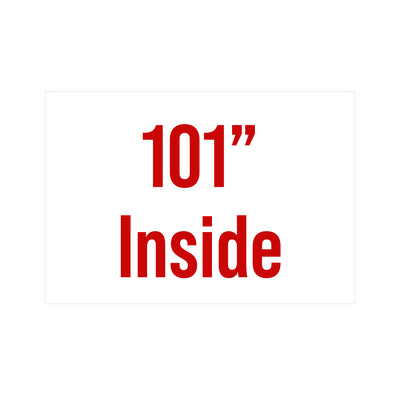 101" Inside Sticker Decal Sign For Shipping Container Trailers