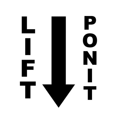 Lift Point Decal Sticker Sign For Shipping Container or Trailer (Set of 2)