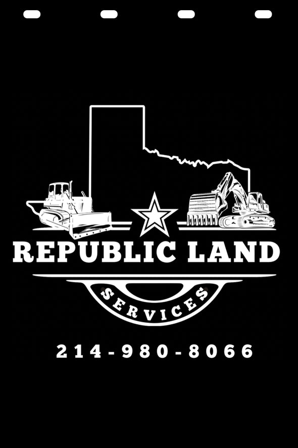 Custom Mud Flaps for Republic Land Services (4 Mud Flaps)