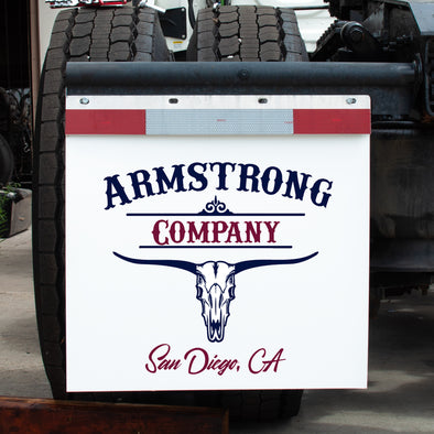 custom logo truck mud flaps