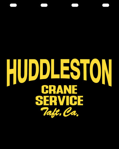 Custom Mud Flap Order for Huddleston Crane Service