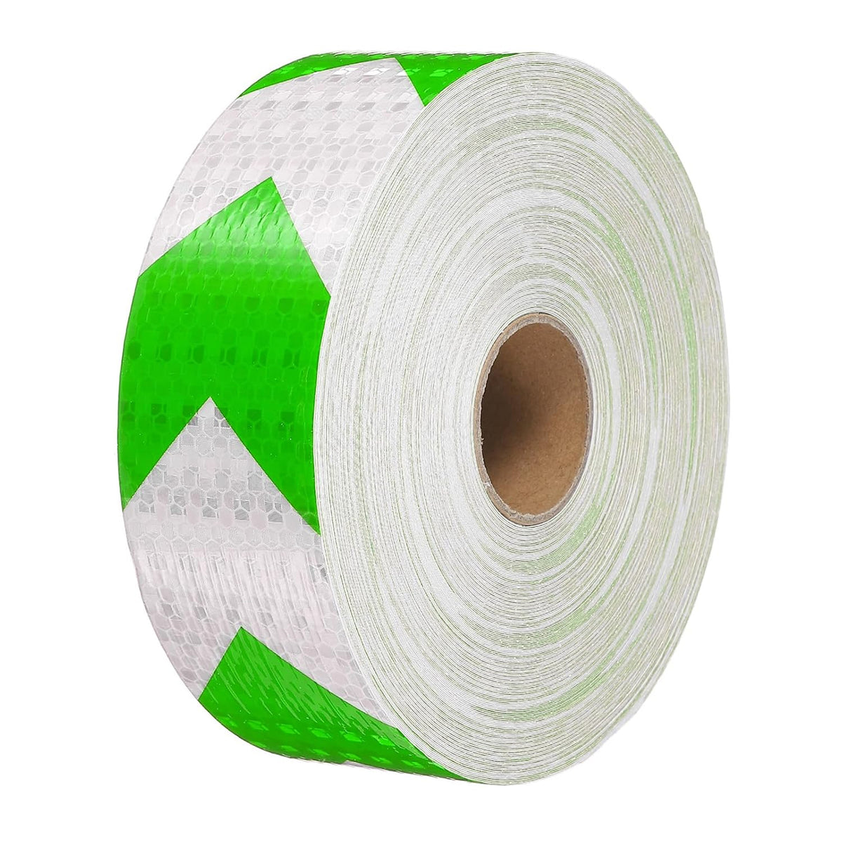 DOT Reflective Neon Green & White Arrow Roll | Reflective Tape 2