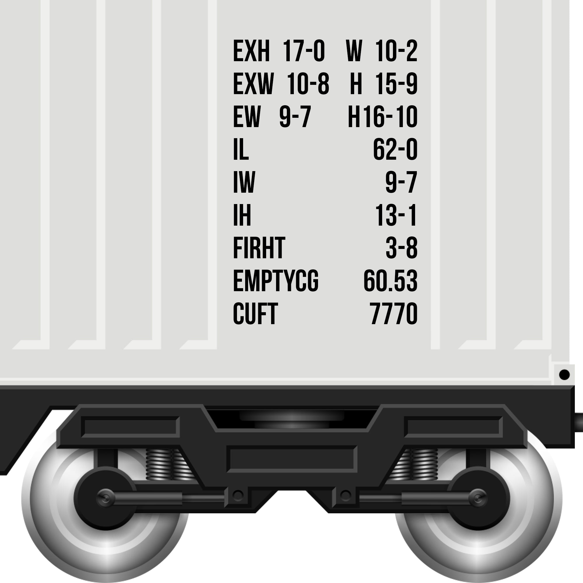 AAR railroad reporting mark number decal sticker to your trailer – US ...