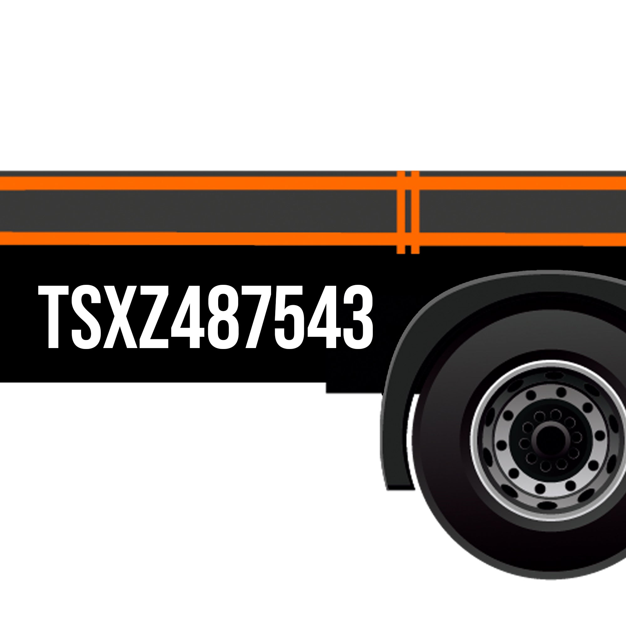 AAR railroad reporting mark number decal sticker to your trailer – US ...