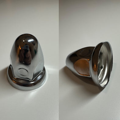 Semi-Truck or Commercial Vehicle 33MM Chrome Flange Lug Nut Cover