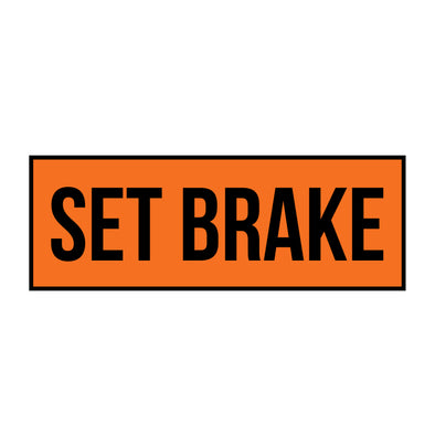 set brake decal