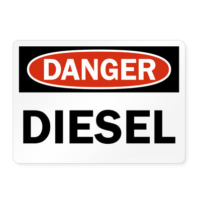 Danger Diesel Fuel Decal Sticker Sign For Any Surface