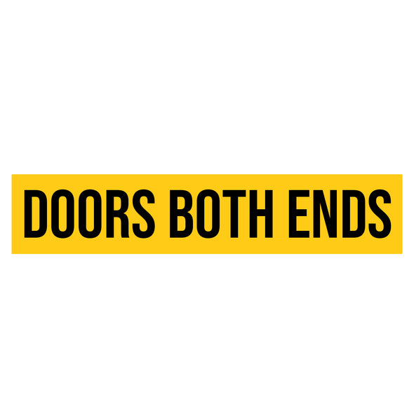 Doors Both Ends Decal Sticker Sign For Shipping Container Trailers