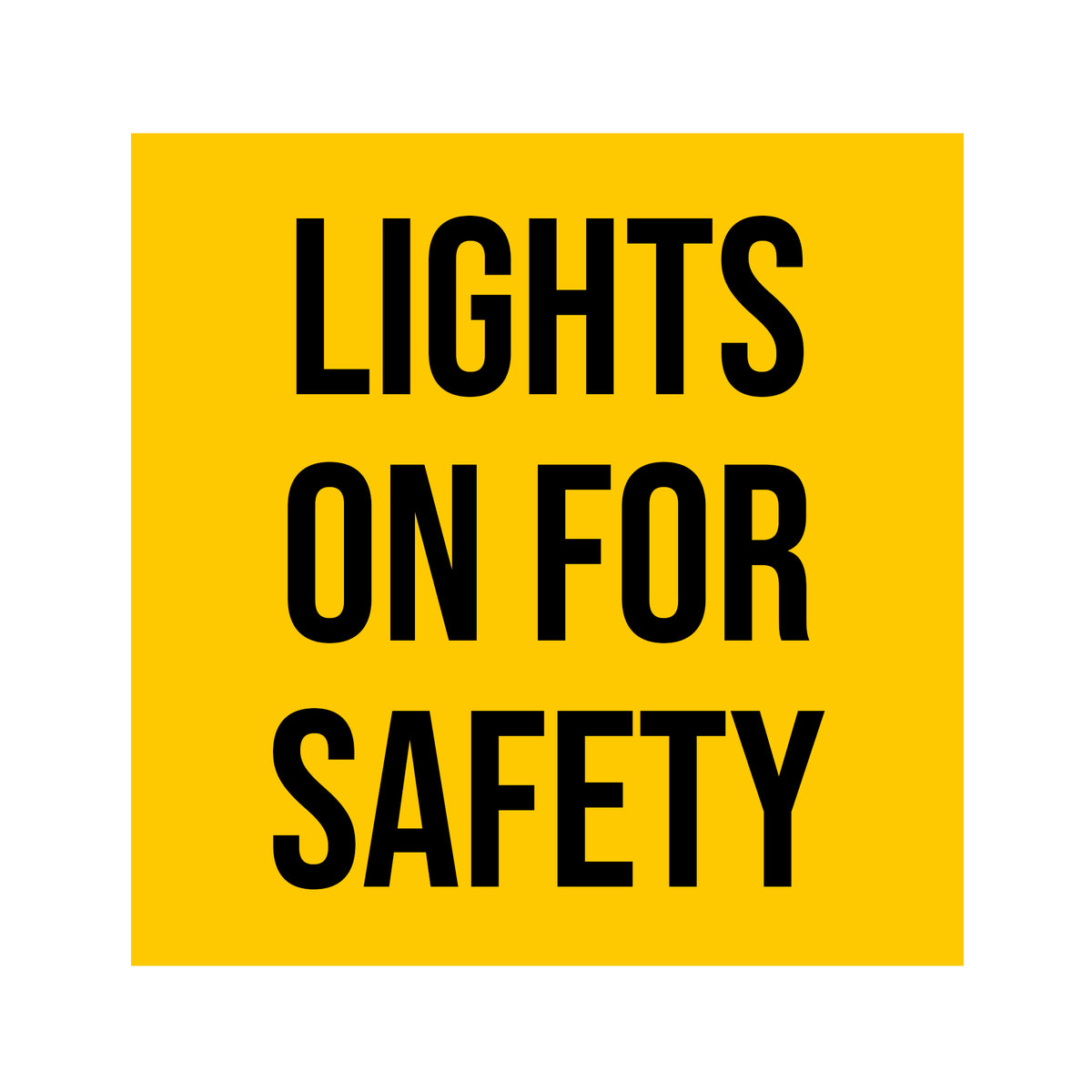 Safe Light Sticker Lights On For Safety Decal Sticker Sign For Shipping Container or Trai ...