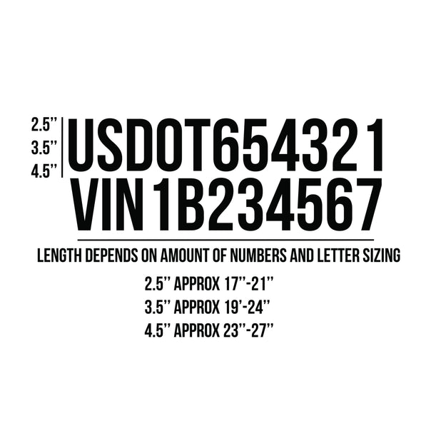 Hawaii HI License Regulation Number Decal Sticker Lettering, 2 Pack