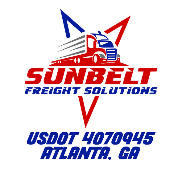 Custom Truck Door Sign for Sunbelt Freight Solutions