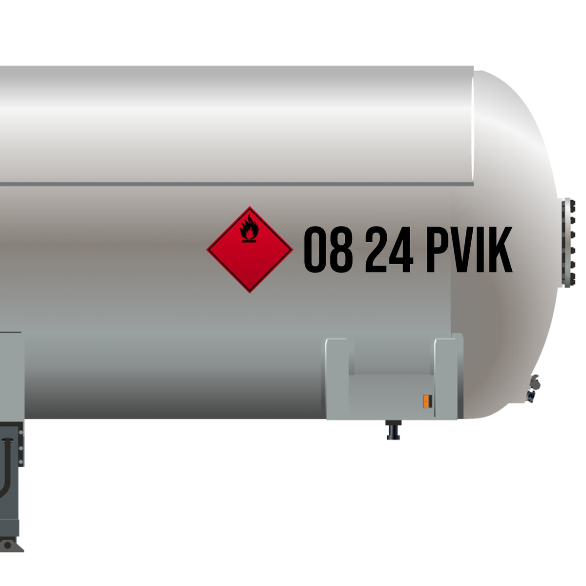 Cargo Tank Inspection Markings Decal Sticker Tanker Trailer, 2 Pack ...