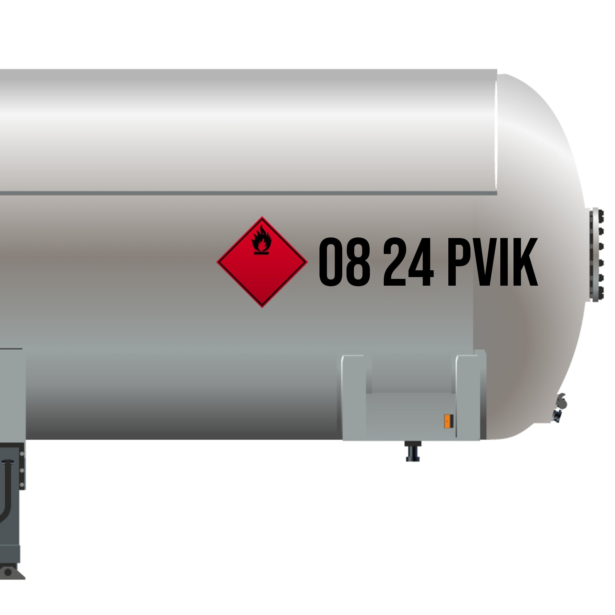 Cargo Tank Inspection Markings Decal Sticker Tanker Trailer, 2 Pack ...