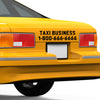 rear taxi cab decal