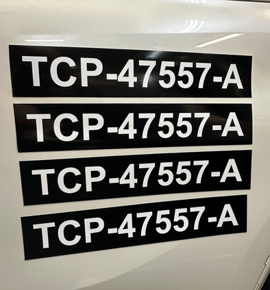 TCP Number Magnetic Signs | TCP Magnet Sign, 2 Pack ( Transportation Charter Party)