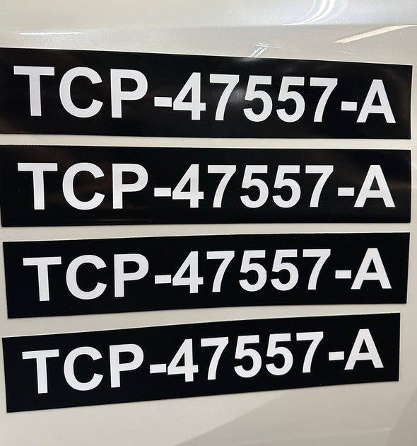 TCP Number Magnetic Signs | TCP Magnet Sign, 2 Pack ( Transportation Charter Party)
