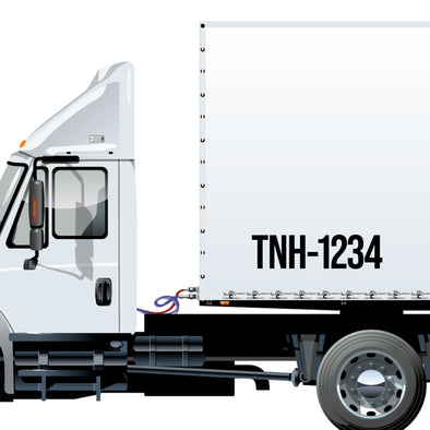 tnh number decal sticker
