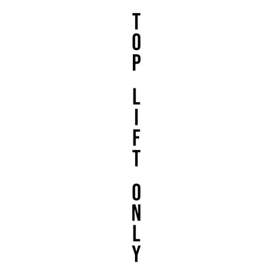 Vertical Top Lift Only Decal Sticker Sign For Shipping Container Trailers
