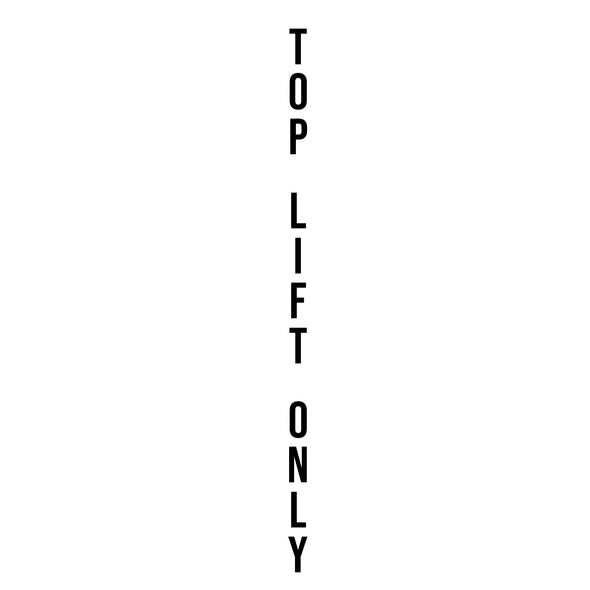 Vertical Top Lift Only Decal Sticker Sign For Shipping Container Trailers