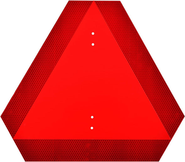 Slow Moving Vehicle Triangle Sign | Think Aluminium Or Thick Decal | Reflective Slow Moving Sign