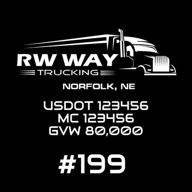 trucking decals