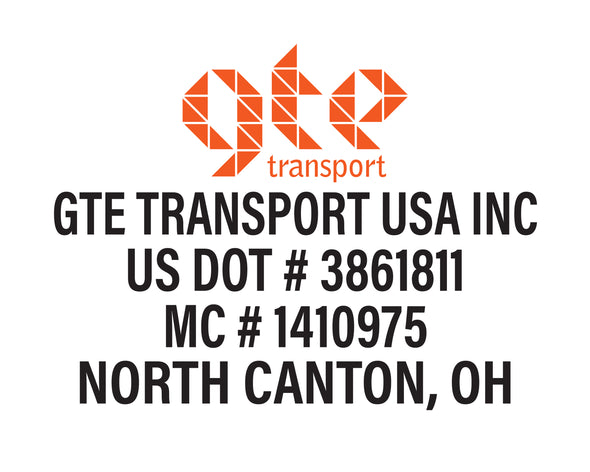 Custom Order for GTE Transport USA Inc