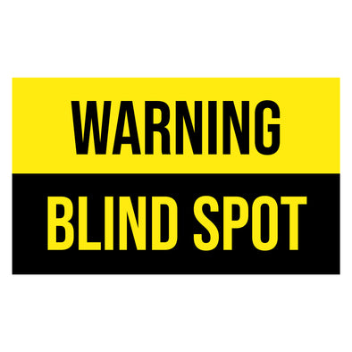 Warning Blind Spot Decal Sticker Sign For Shipping Container Box Trailers