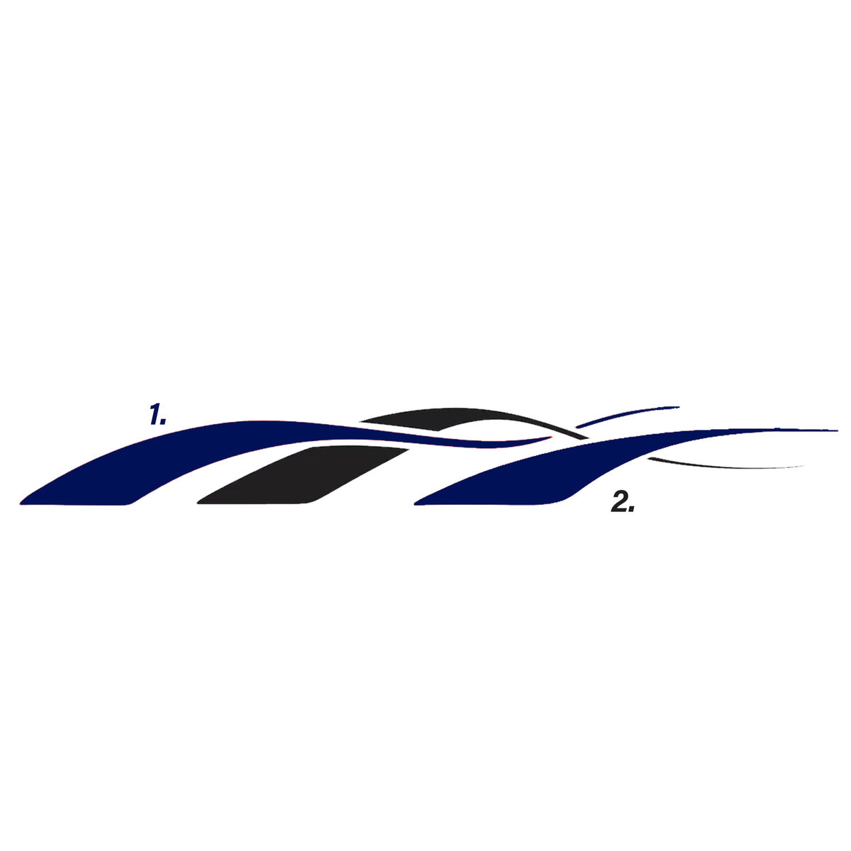 Sticker Tuerkcing Custom Semi-Truck Decal Sticker Stripes Trucking Graphics (Set of 2 ...
