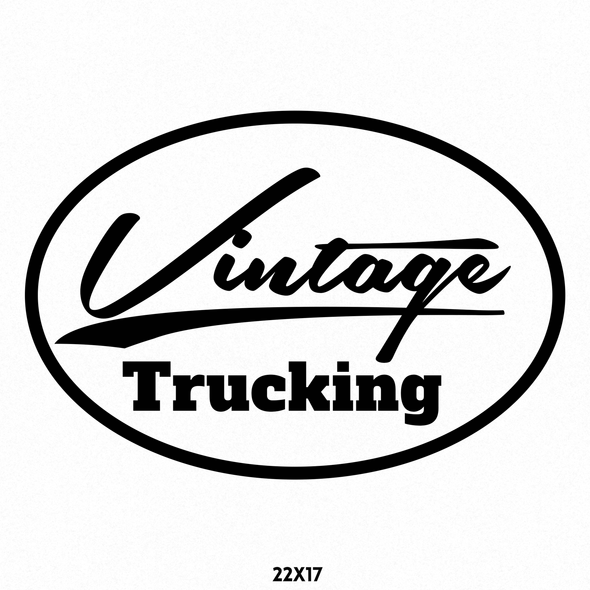 Retro Company Name Truck Decal for Business