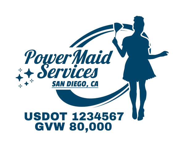 Maid, House Cleaning Company Decal, 2 Pack