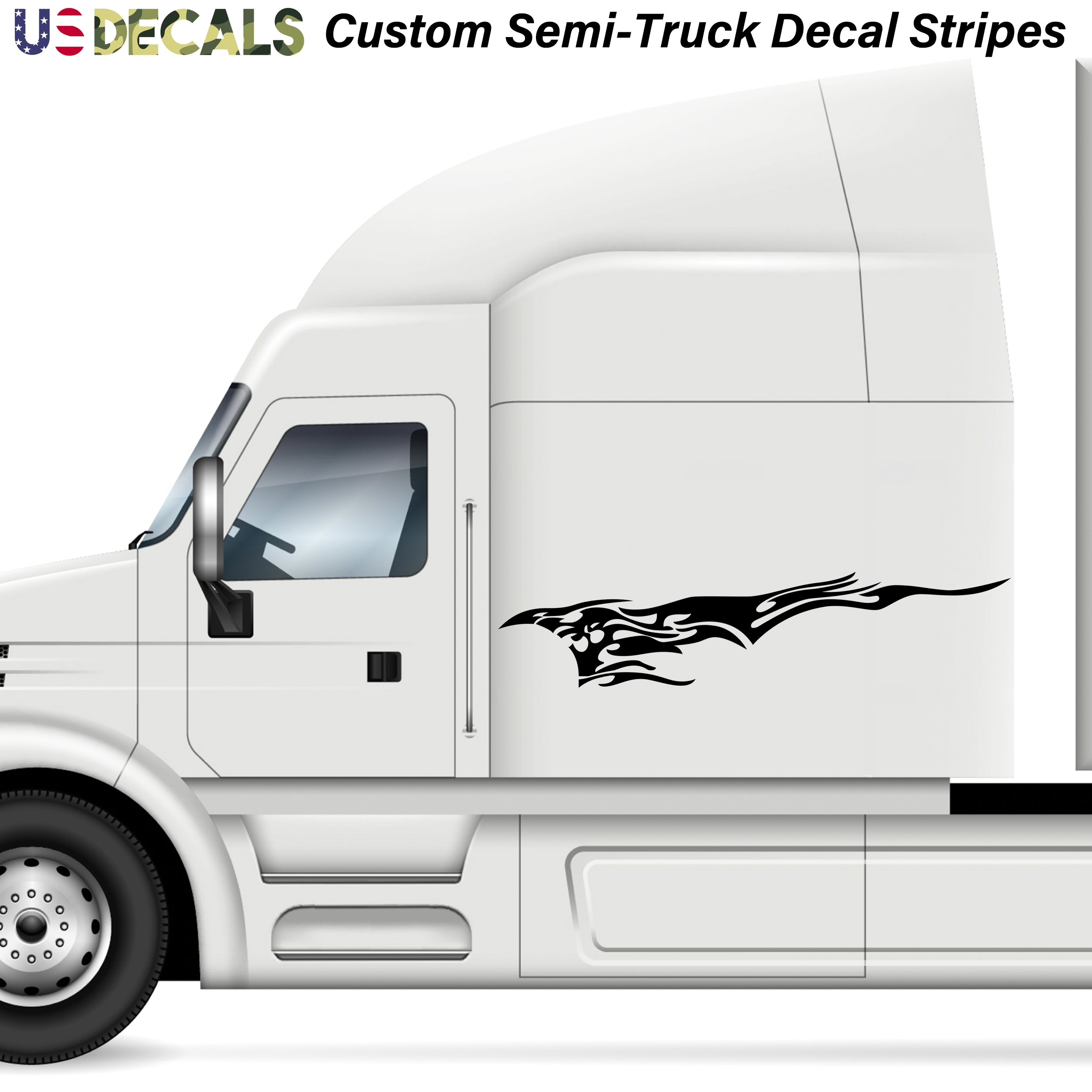Custom Semi-Truck Decal Sticker Stripes Trucking Graphics (Set of 2 ...