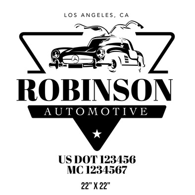 Mechanic, Auto Repair, Auto Body Shop Company Decal, 2 Pack – US Decals