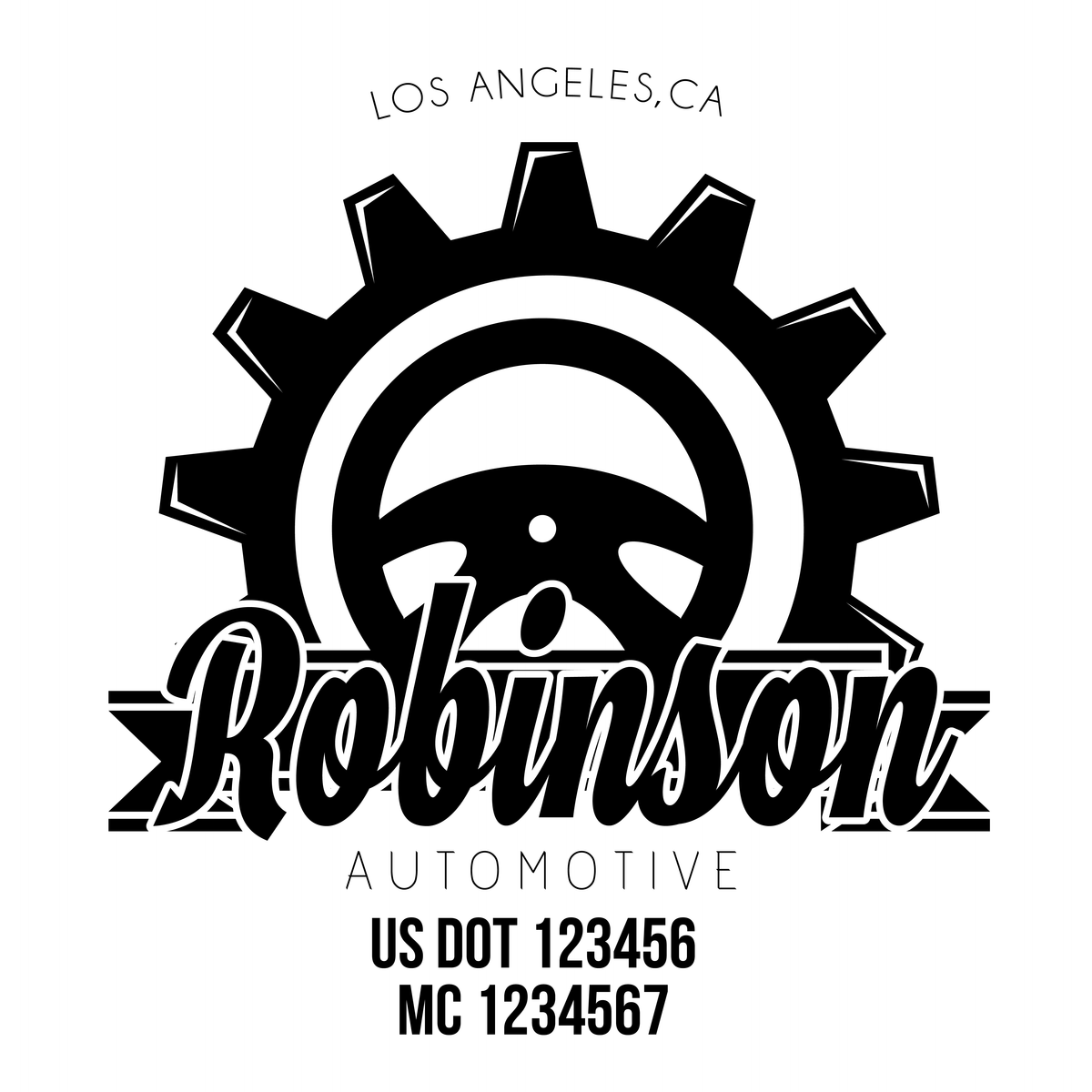 Mechanic, Auto Repair, Auto Body Shop Company Decal, 2 Pack – US Decals