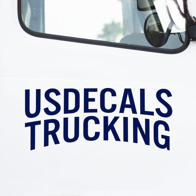 custom company name decal for trucks