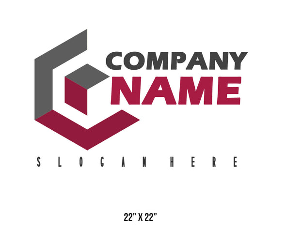 Company or transportation name truck decal