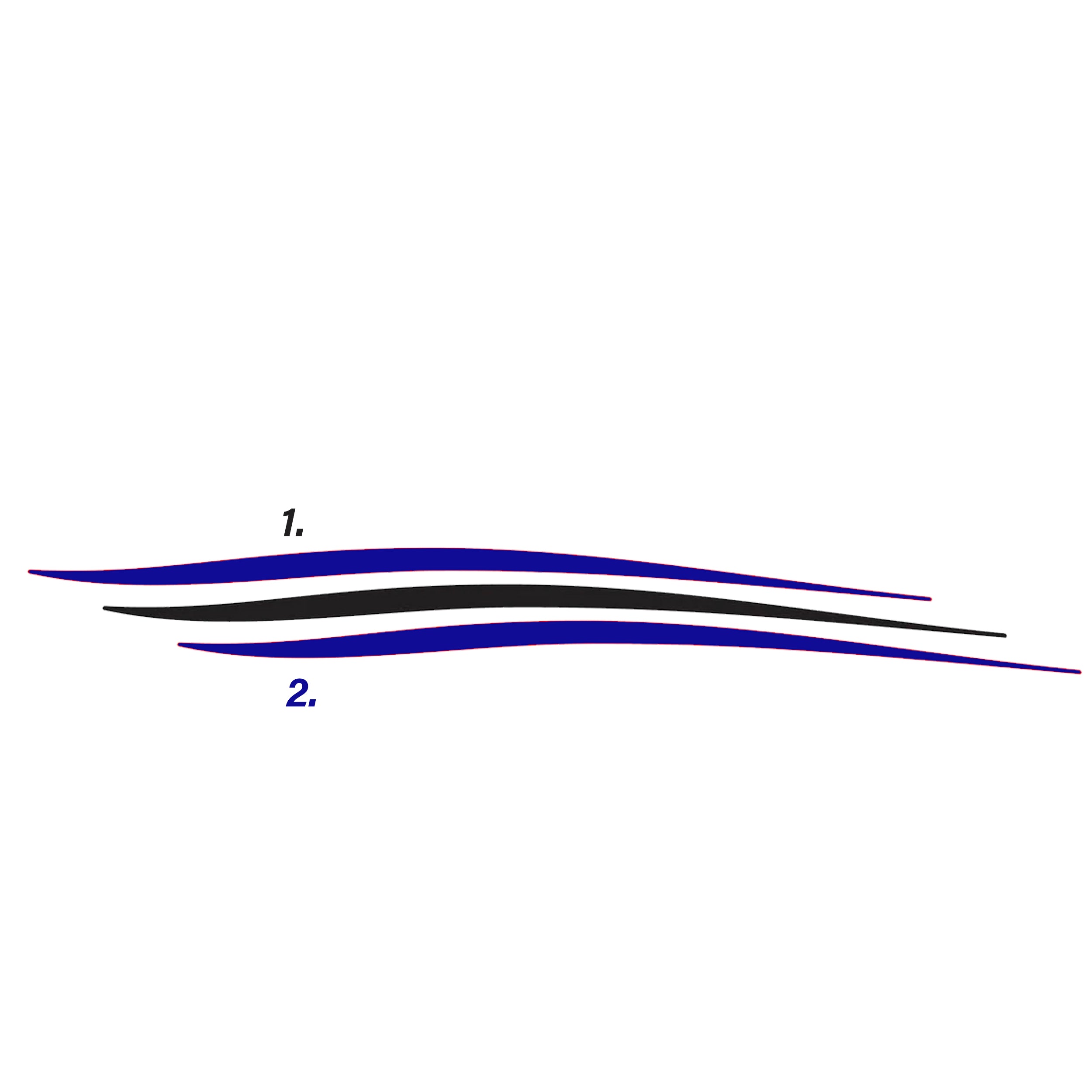 Sticker Tuerkcing Custom Semi-Truck Decal Sticker Stripes Trucking Graphics (Set of 2 ...