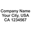 company name with city ca number decal