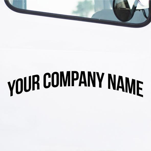 business name truck decal