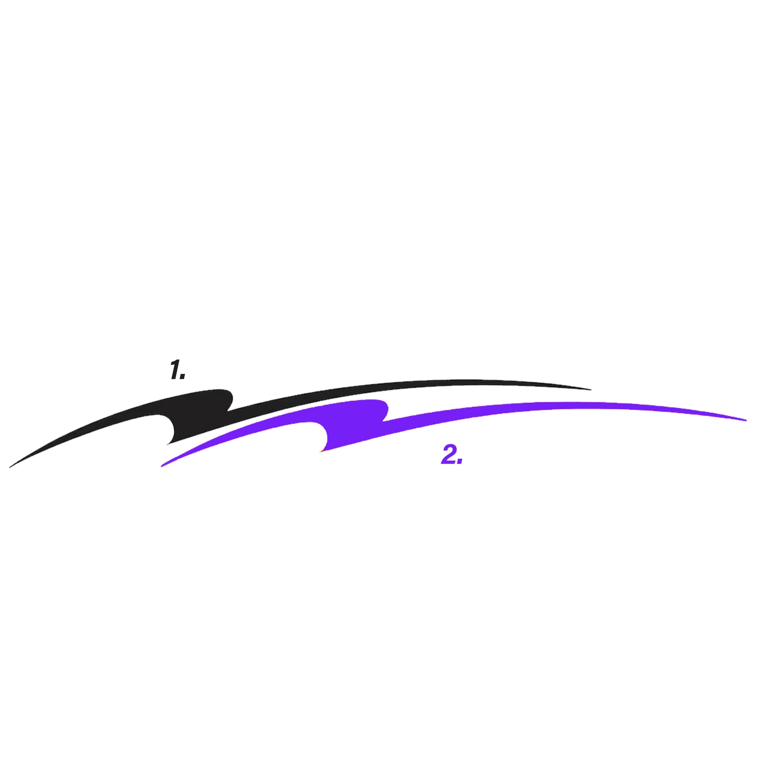 Sticker Tuerkcing Custom Semi-Truck Decal Sticker Stripes Trucking Graphics (Set of 2 ...