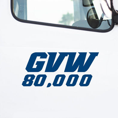 GVW (Gross Vehicle Weight) Decal
