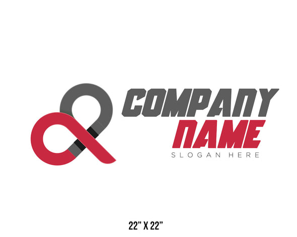 Company or transportation name truck decal