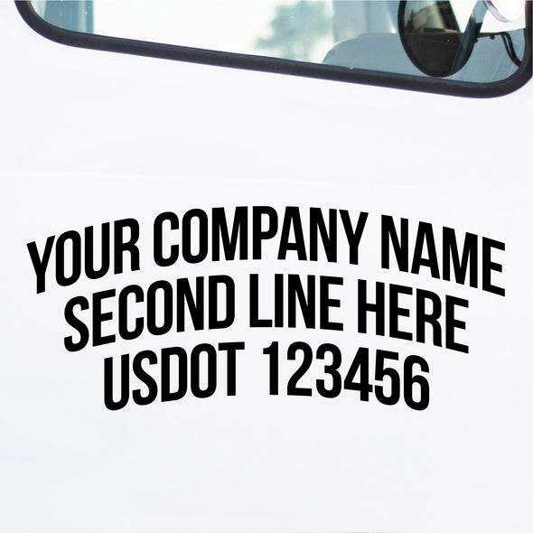 business name truck decal