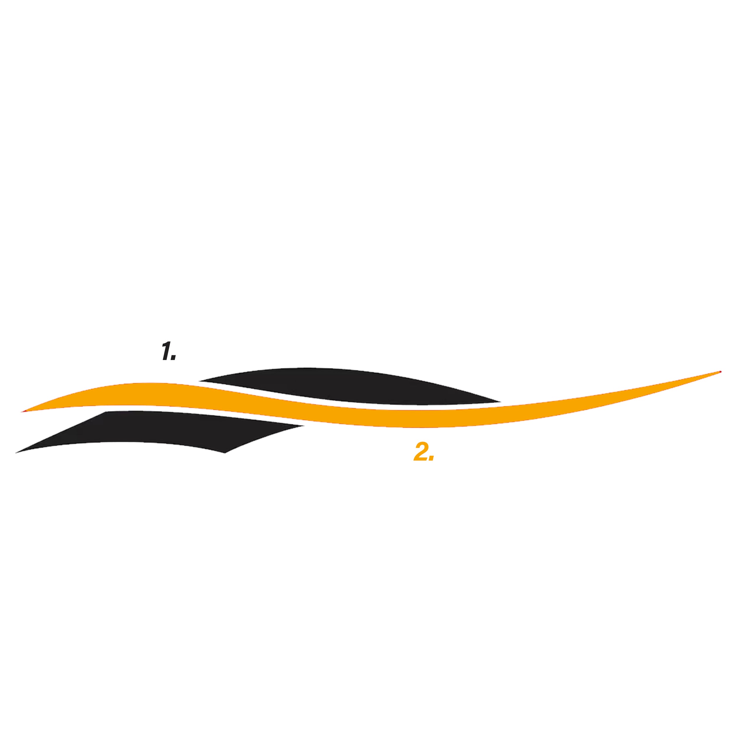 Sticker Tuerkcing Custom Semi-Truck Decal Sticker Stripes Trucking Graphics (Set of 2 ...