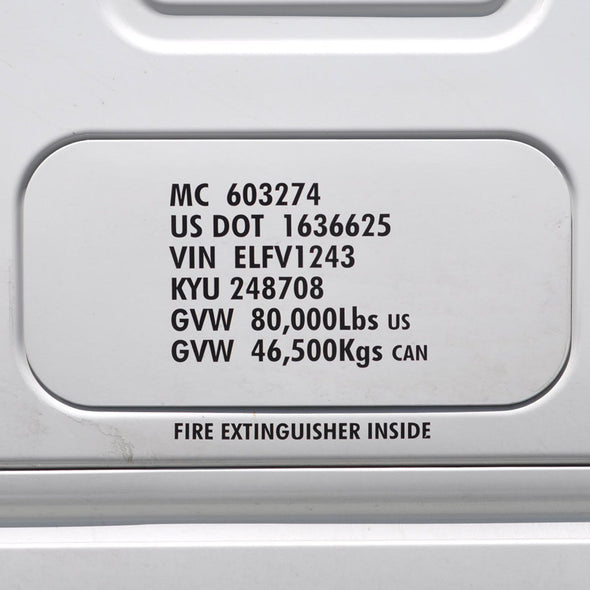 Commercial Truck Door Lettering Vinyl Decal Stickers (2-Pack)